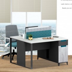 千匠一品首推办公家具优质刨花板板材+环保三聚氰胺胶模纸双饰办公桌OS-WA2812-X