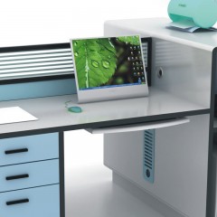 千匠一品办公家具优质刨花板板材+环保三聚氰胺胶模纸双饰对坐两人位办公桌OS-TK02-X
