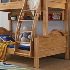 千匠一品儿童房家具北美进口优质橡木全实木+环保油漆儿童床上下床6111-X