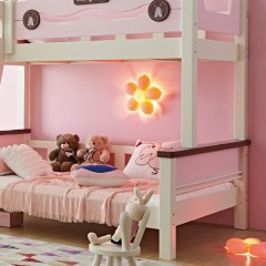 千匠一品儿童房家具北美进口优质橡木全实木+环保油漆儿童床上下床6108-X