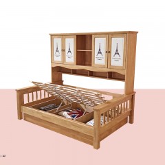 千匠一品儿童房家具北美进口优质橡木全实木+环保油漆儿童床上下床6101A-X