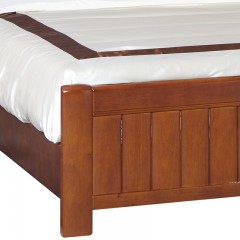 千匠一品中式风格进口橡胶木+实木多层板1.8米床/床头柜/8115/08#-X