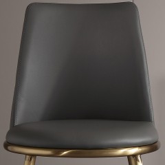 千匠一品 现代风格优质仿真皮高密度回弹海绵餐椅轻奢餐椅OY-610-X