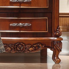 【精品】千匠一品轻奢欧式进口北美橡木实木环保水性漆床头柜A7-X