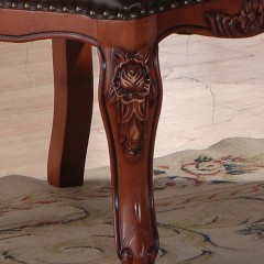 【精品】千匠一品 轻奢欧式优质橡木实木高密度回弹海绵餐椅Y23-X