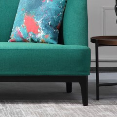 千匠一品 北欧极简风格进口白蜡木实木麻纺布沙发1+2+3沙发组合6108-X