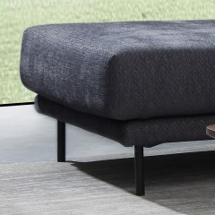 千匠一品 现代极简风格优质桉木实木进口麻纺布转角沙发9025-X