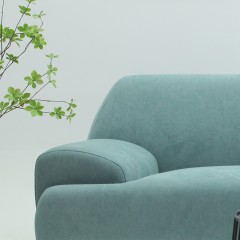 千匠一品 简约现代风格优质实木进口棉麻布沙发9053-X