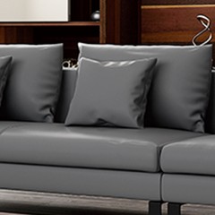 千匠一品 意式极简风格松木实木框架优质纳帕皮沙发1+3+贵沙发组合SYF025-X