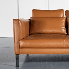千匠一品 意式极简风格不锈钢框架超纤皮沙发转角沙发YS-5F35-X