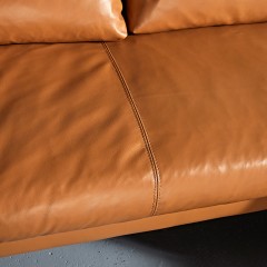 千匠一品 意式极简风格不锈钢框架超纤皮沙发转角沙发YS-5F35-X