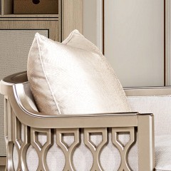 【精品】千匠一品轻奢美式风格进口松木框架实木多层板优质布艺沙发1+2+3沙发组合B089-X