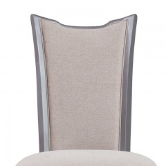 △【精品】千匠一品轻奢美式风格进口松木框架实木多层板优质布艺餐椅B175-X