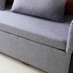 △千匠一品现代简约风格多层实木结构优质棉麻布艺功能沙发转角沙发床008-X