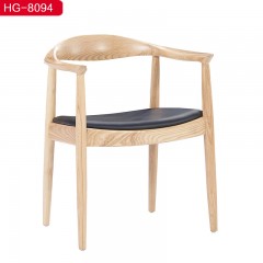 千匠一品 北欧极简优质PU皮+弯板+密度棉+实木架子休闲椅HG-8094-J