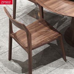 △【精品】千匠一品 轻奢新中式乌金木餐椅-ZP502-J