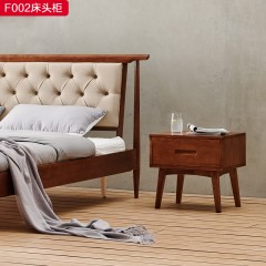 △千匠一品精选北欧风格优质美国白蜡木床头柜-F002-J