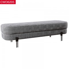 △千匠一品现代极简优质棉麻布1.5M床尾凳-CWD6205-J