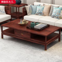 △【精品】千匠一品新中式风格优质柬埔寨黑酸枝+五金配件1.5m大几-禅韵在-J