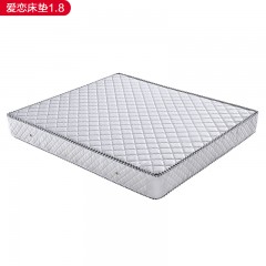 千匠一品现代风格优质高档织棉面料+高密度海绵+高碳精钢弹簧+天然椰棕+面料可拆洗1.8m床垫-爱恋-J