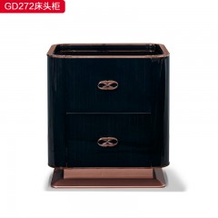 【精品】千匠一品现代轻奢实木框架床头柜-GD272-S