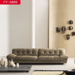 千匠一品 意式风格优质磨砂绒+羽绒沙发-FY-A889-X