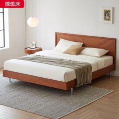 △千匠一品 北欧风格樱桃木2.1床-理想床-X