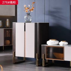 千匠一品 极简风格 实木多层板+不锈钢脚+奢石 简约高档餐边柜279餐边柜-X
