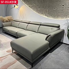 【特价产品】千匠一品 现代风格 接触面生态真皮+高回弹海绵+落叶松框架 时尚大气沙发SF-051#-J