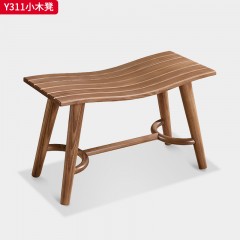 千匠一品 北欧风格 北美白蜡木 时尚大气小木凳Y311-L