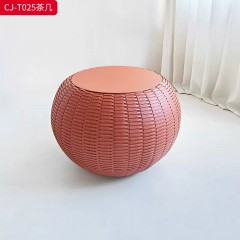 千匠一品 意式风格 马鞍革 时尚大气茶几CJ-T025-L