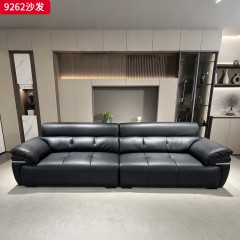 千匠一品 现代风格 生态真皮+高密度海绵+实木框架 时尚大气沙发9262-J