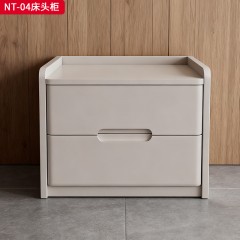 千匠一品 现代风格 实木板+封边+吸塑工艺 时尚简约床头柜NT-04-L
