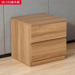 千匠一品 现代风格 实木板+封边工艺 时尚简约床头柜28-C03-L