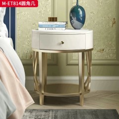 【精品】千匠一品 美式轻奢风格 榉木 时尚大气圆角几M-ET814-J