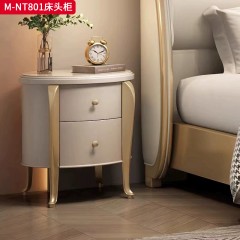 【精品】千匠一品 美式轻奢风格 榉木 时尚大气床头柜M-NT801-L