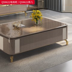 【精品】千匠一品 意式风格 榉木框架+烤漆饰面+优质五金 时尚大气电视柜 茶几QS9622-L